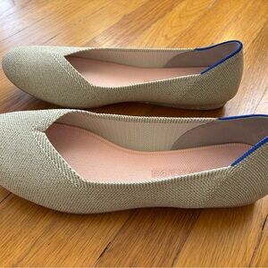 Rothy's Light Gold Metallic Flats